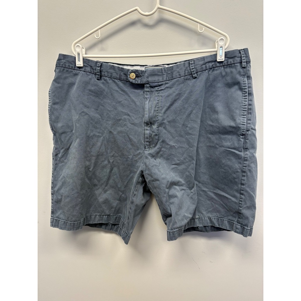 Peter Millar Mens Navy Cotton Twill Lighthouse Shorts Blue Size 42 FLAW